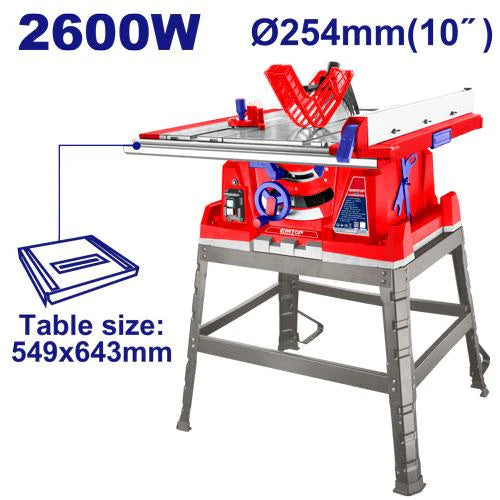منشار طاولة EMTOP 2600W مقاس 10 بوصات