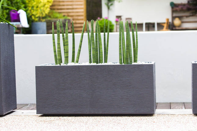 قوار نباتات رمادي 98 لتر 99.5*39.5*43 سم