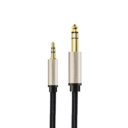 كابل صوت UGREEN TRS Mini Jack 3.5 مم / Jack 6.35 مم - رمادي / AV127