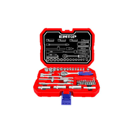 طقم مقابس  49 قطعة (1/4 إنش)  EMTOP ESKT14491
