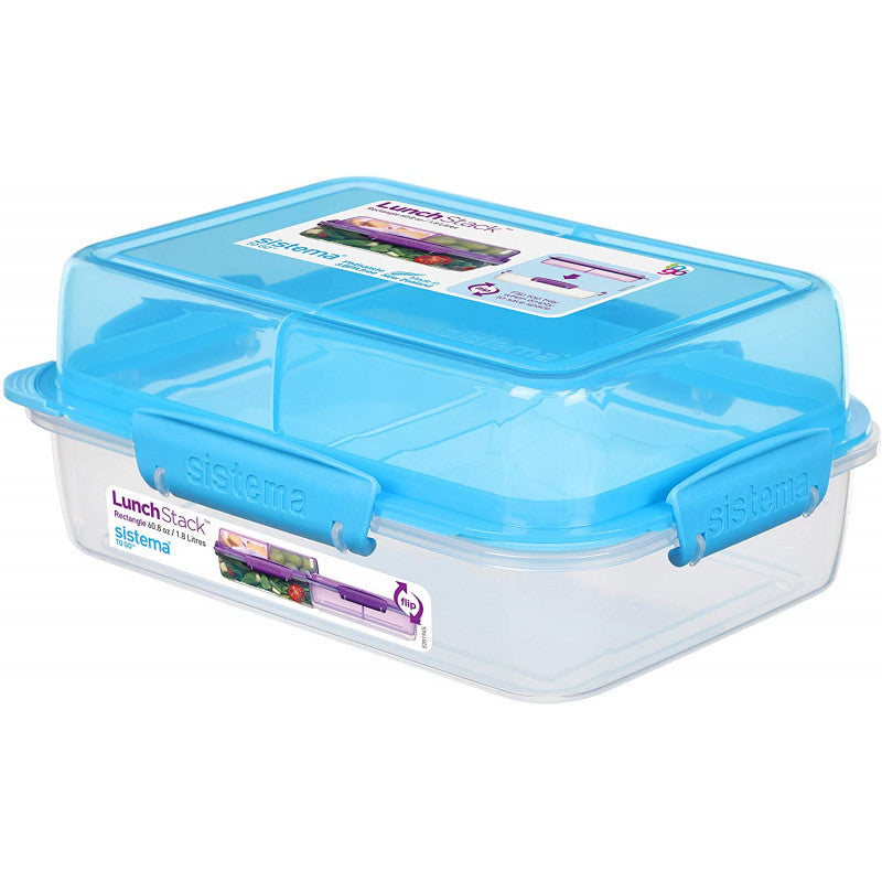 Sistema To Go Rectangle Lunch Stack Box, 1.8L - Blue – Amman Hardware ...