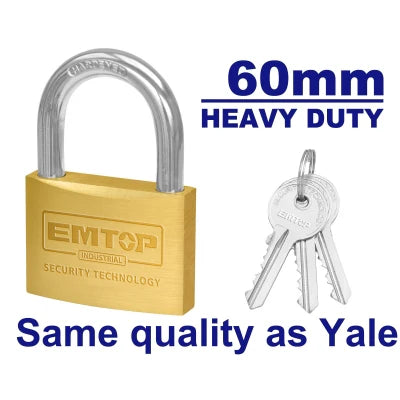 قفل نحاس 60 مم EMTOP EPDKB6021