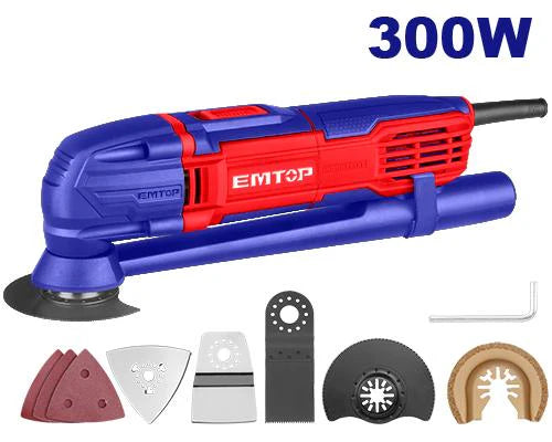 أداة متعددة الوظائف EMTOP بقوة 300 واط مع 9 ملحقات | EMTOP أداة متعددة الوظائف EMTOP بقوة 300 واط مع 9 ملحقات | EMTOP