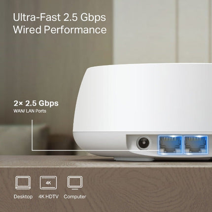 TP-Link Deco BE25 | BE3600 Whole Home Mesh WiFi 7 System | 1Pack - 3Pack