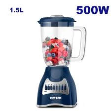 خلاط طعام كهربائي 500 واط 1.5 لتر 2 سرعة