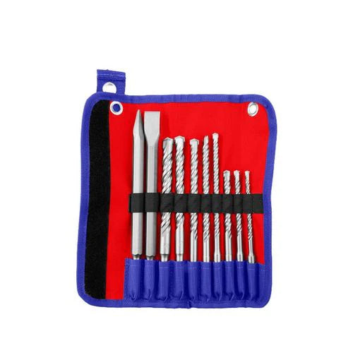 طقم ريش وإزميل هيلتي 10 قطع من EMTOP