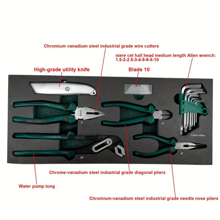 مجموعة أدوات يدوية احترافية – 106 قطعة صندوق عدة 106قطع
