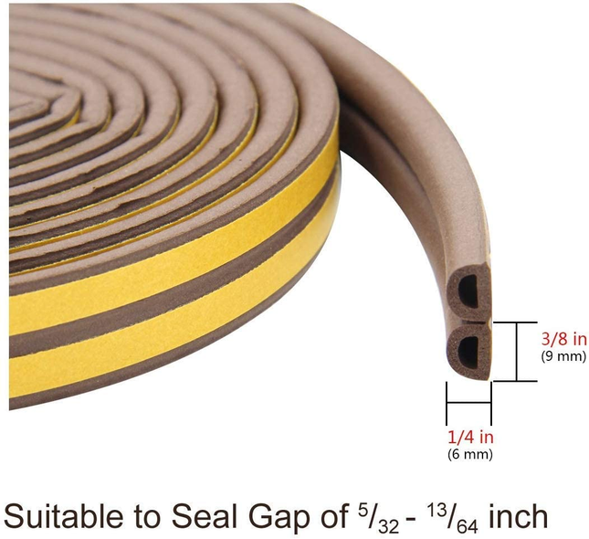 شريط عازل فوم مانع هواء 6 متر