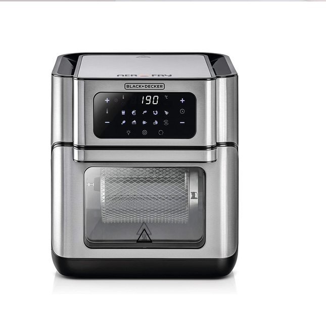 مقلاة هوائية وفرن رقمي من بلاك أند ديكر 12 لتر - 8 كيلو 1500 واط