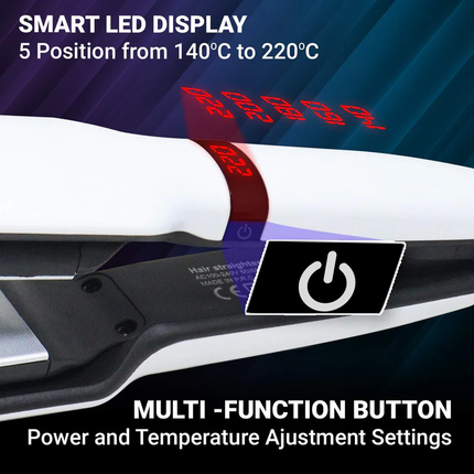 ستريتنر الشعر الاحترافي مصنوع من السيراميك بـ حرارة 220 درجة - vgr