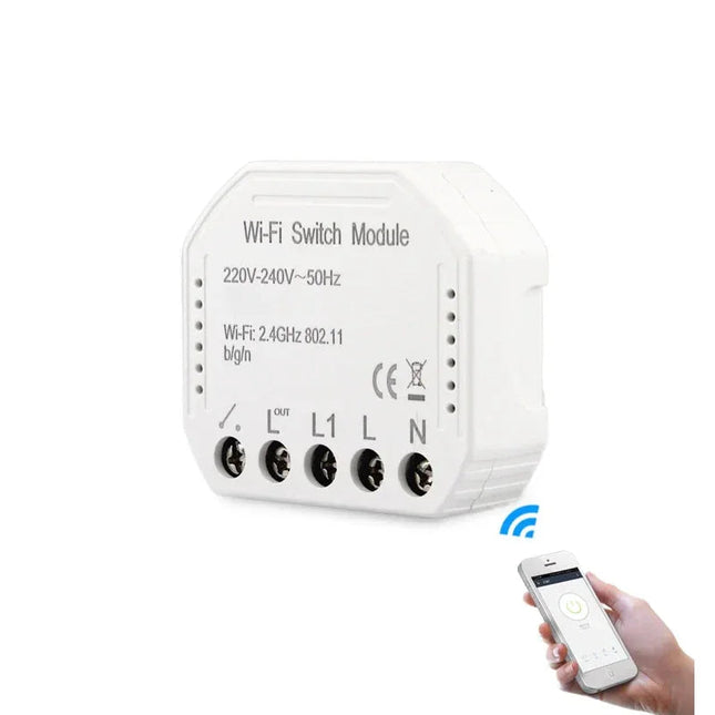 Mini Smart Control Switch 10A (Single/Dual/Triple Load) | Tuya