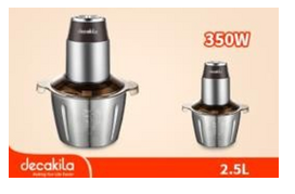DECAKILA Cordless Meat and Vegetable Grinder