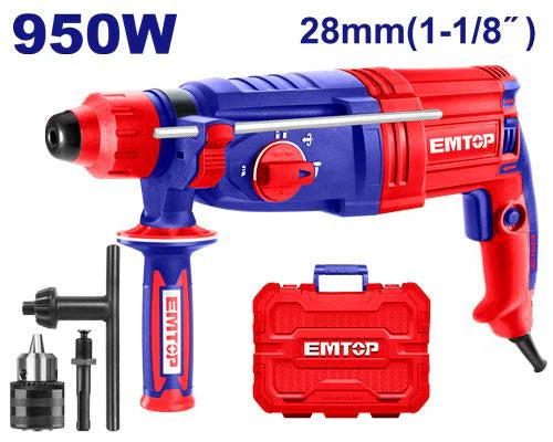 دريل همر EMTOP 950W 28mm | EMTOP دريل همر EMTOP 950W 28mm | EMTOP
