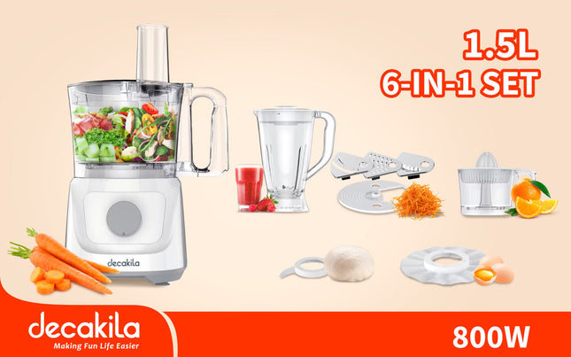 Decakila 6-in-1 Multi-functional Food Processor