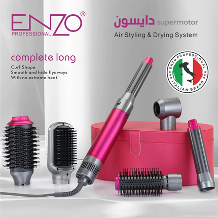 بكج دايسون للعناية بالشعر 6 بـ 1 متعدد الرؤوس بقوة 1500 واط ماركة ENZO