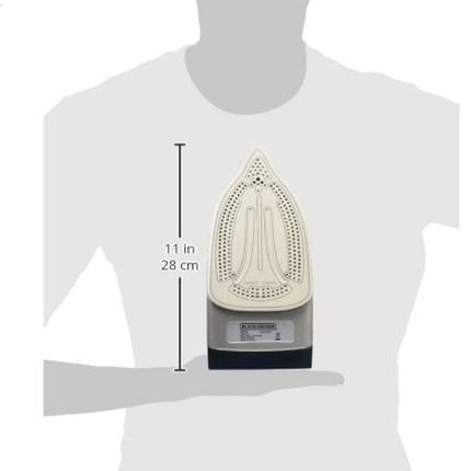 مكواة بخاب بلاك أند ديكر 2400 واط مع قاعدة من السيراميك