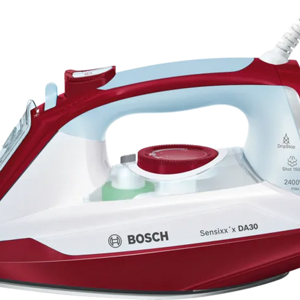 مكواة بخار 2400 واط، لون أحمر وأبيض من بوش Bosch