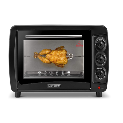 فرن تحميص بلاك اند ديكر مزدوج الزجاج متعدد الوظائف سعة 35 لتر