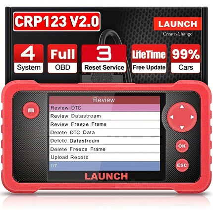 CRP123 V2.0 جهاز فحص السيارات ماسح ضوئي متعدد الأنظمة من لانش