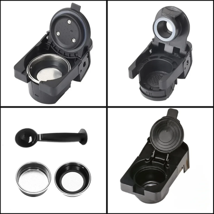 ماكينة قهوة تدعم الكبسولات والقهوة المطحونة 4 بـ 1 بمضخة ضغط عالية 19 بار ماركة Sonifer