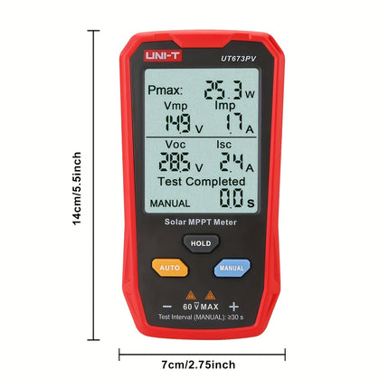 جهاز اختبار الألواح الشمسية المتقدم MPPT – UNI-T