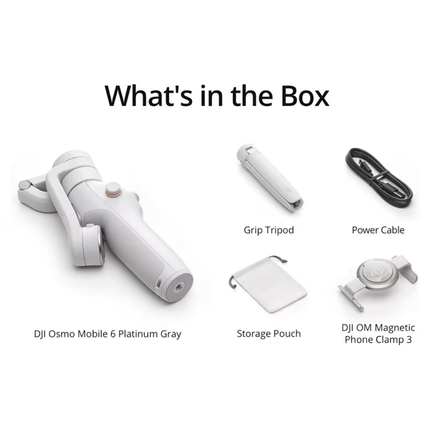 ستاند تثبيت الهواتف الذكية مع ميزة التتبع الذكي ActiveTrack 6.0 ماركة DJI Osmo Mobile 6