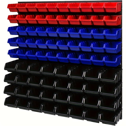 مجموعة منظم أدوات شديدة التحمل – 94 قطعة (رف حائط للجراج)