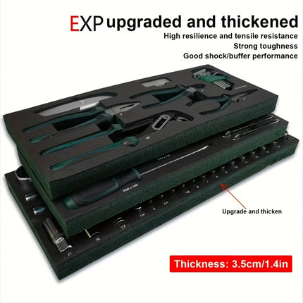 صندوق عدة محمول  106 قطعة مع صندوق ثلاثي الطبقات