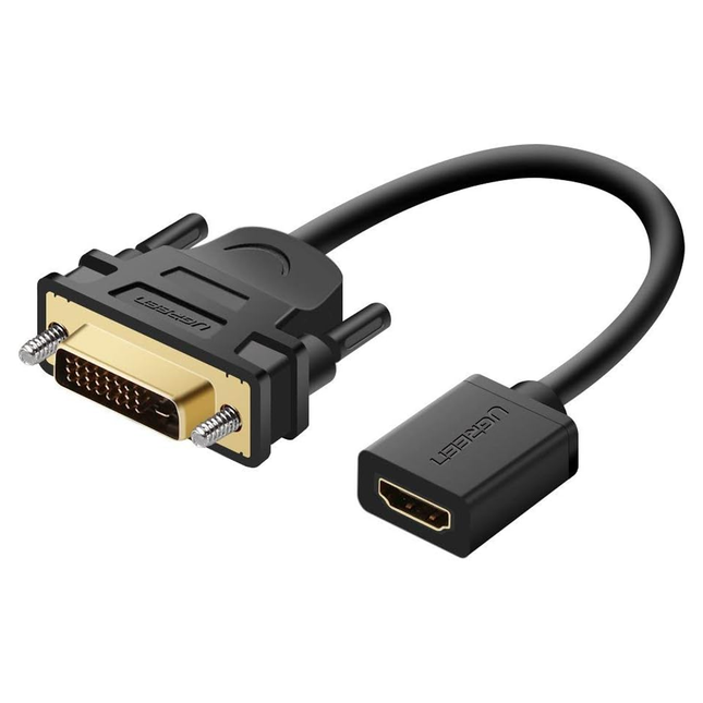 UGREEN DVI MALE TO HDMI FEMALE ADAPTER CABLE | 20118