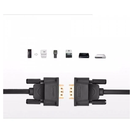 UGREEN DB9 RS232 Adapter Male to Male Cable 1.5m (Black) | 20153