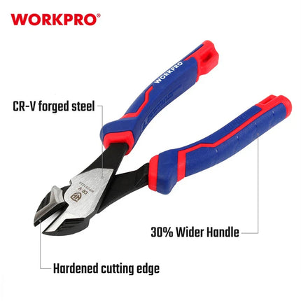 كماشة قطع قطرية CR-V شديدة التحمل مقاس 7 إنش Workpro