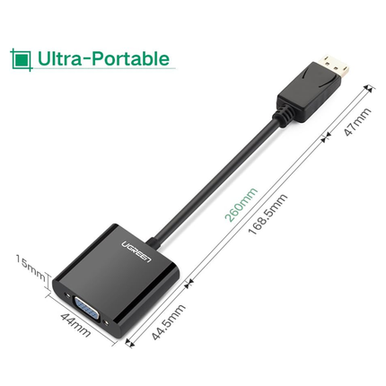 UGREEN DisplayPort to VGA Female Converter | 20415