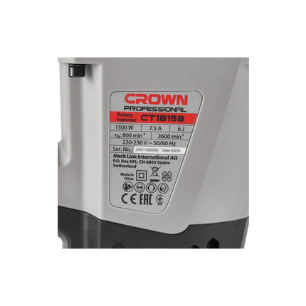 Crown 1500W Demolition Hammer | CT18158