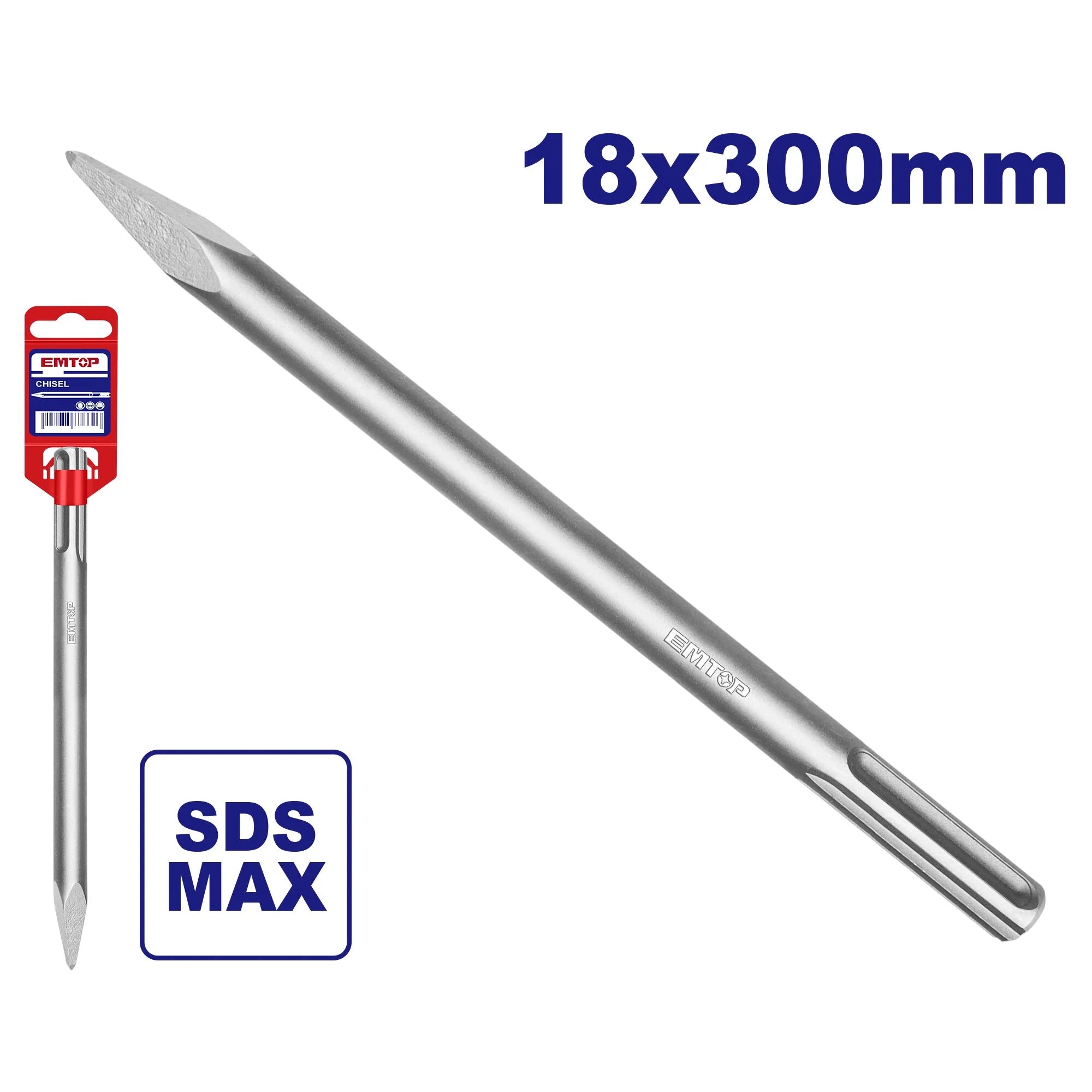 إزميل EMTOP SDS-Max المدبب | EMTOP إزميل EMTOP SDS-Max المدبب | EMTOP