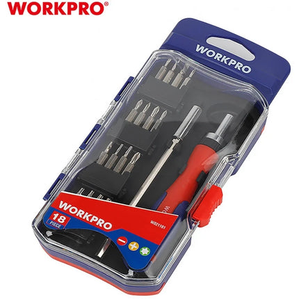 مجموعة مفكات براغي WORKPRO مكونة من 18 قطعة