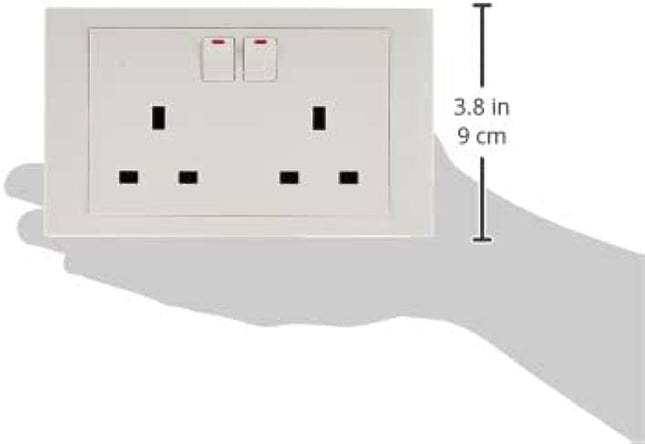 مقبس كهرباء ثنائي 13 أمبير 7*14 سم من شنايدر