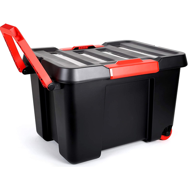 صندوق تخزين بعجلات من إيدا 120 لتر