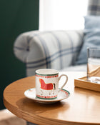 Dessert Colorful Coffee Cup Set, 2 Pieces - Vibrant Design
