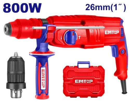 دريل همر EMTOP 800W 26mm | EMTOP دريل همر EMTOP 800W 26mm | EMTOP