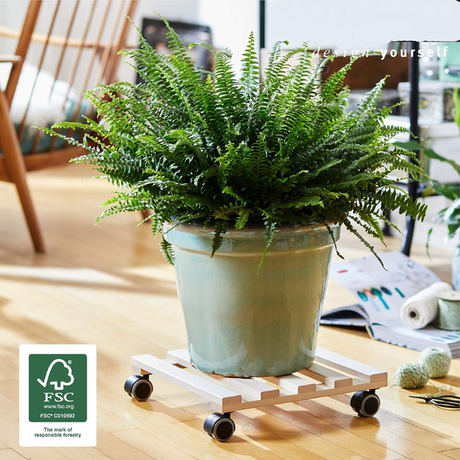 حامل لأحواض الزهور إيدا 40  × 40 × 8.4 سم خشب