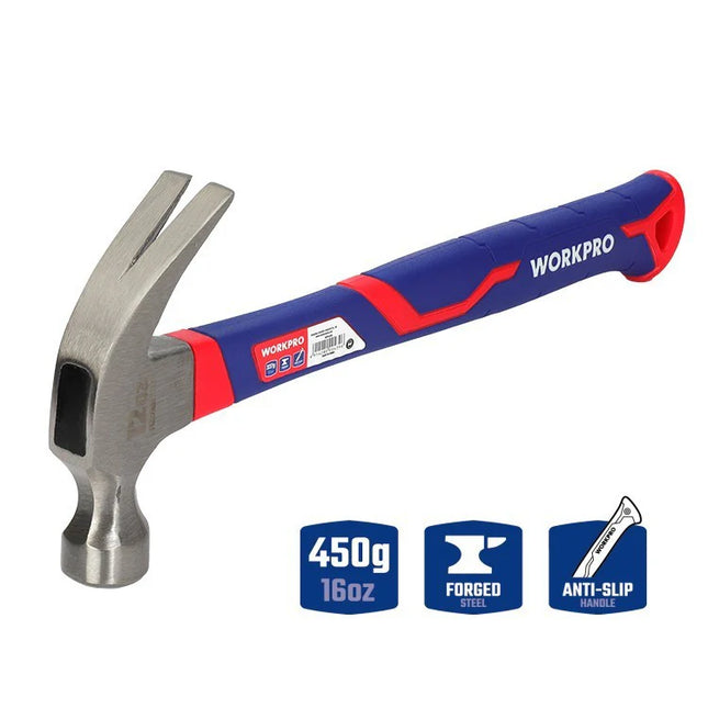 شاكوش خلع يد فيبر WORKPRO 450 جرام (16 أونصة)