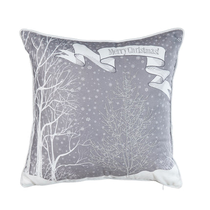 غطاء وسادة مطبع من ARMN Azure - رمادي وأبيض