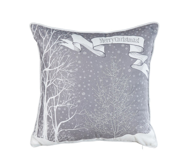 غطاء وسادة مطبع من ARMN Azure - رمادي وأبيض