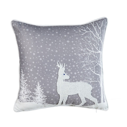 غطاء وسادة مطرز من ARMN Azure - رمادي