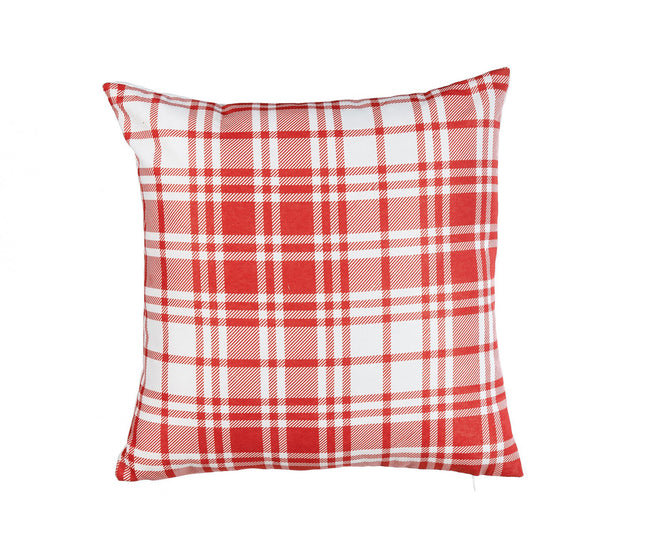 غطاء وسادة بتصميم مطبع من ARMN Azure - أحمر وأبيض