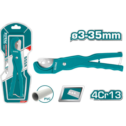 مقص أنابيب بلاستيك PVC – مقبض مريح وشفرات حادة Total THT53351
