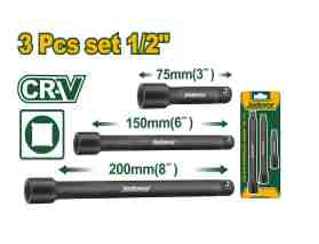 طقم وصلات بوكس اسود 1/2 " 3 قطع من جادايفر