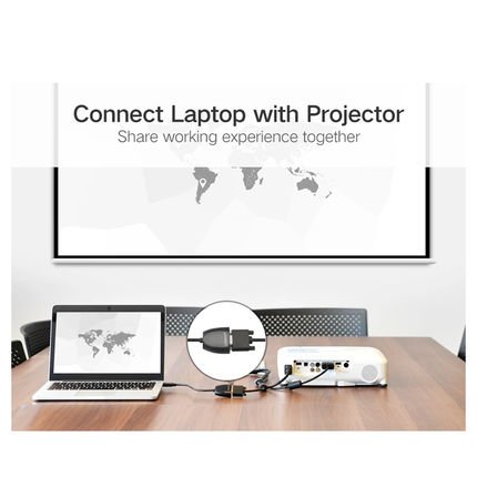 محول يوجرين من HDMI إلى VGA بدون صوت – MM105 - 40253