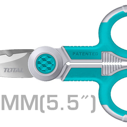 مقص الكترونيات 5.5" من توتال