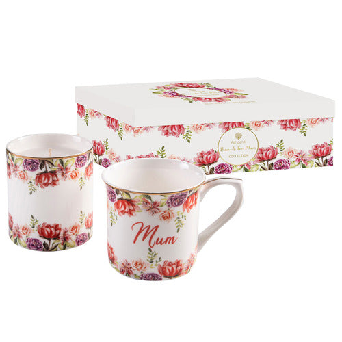 BUNCH FOR MUM MUG & CANDLE GIFT SET